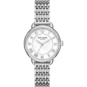 Kate Spade New York Lily Avenue Women’s Watch with Stainless Steel Bracelet or Leather Band(Silver)
