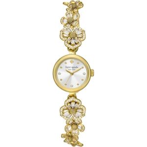 Kate Spade New York Monroe Jewelry-Inspired Women’s Watch with Stainless Steel Bracelet(Gold Floral)
