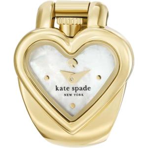 Kate Spade New York Monroe Jewelry-Inspired Women’s Watch with Stainless Steel Bracelet(Gold Heart Ring Watch)