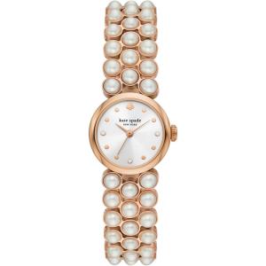Kate Spade New York Monroe Jewelry-Inspired Women’s Watch with Stainless Steel Bracelet(Rose Pearl)