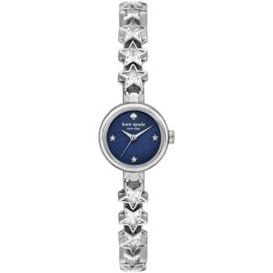 Kate Spade New York Monroe Jewelry-Inspired Women’s Watch with Stainless Steel Bracelet(Silver/Blue)