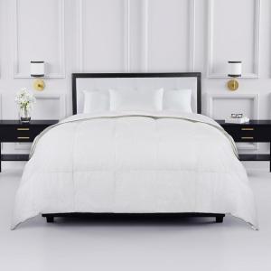 Kate Spade New York Noel Full/Queen Comforter, Down Alternative Comforter with Jacquard Dot Design, 300 Thread Count and 100% Cotton, All Season Bedding, Machine Washable, White(White)