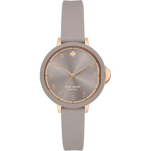 Kate Spade New York Park Row Women’s Watch with Silicone Band(Rose Gold Taupe)