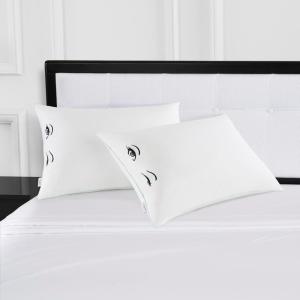 Kate Spade New York Pillows 20″ x 28″, 233 Thread Count Medium Firm Pillows, Ideal for All Sleep Positions (Set of 2), Queen, White(King)
