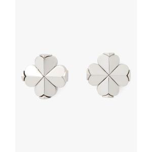 Kate Spade New York Spade Flower Stud Earrings(Silver)