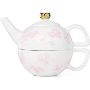 Kate Spade New York Spring Pansies Glass Petite Rose Bowl(Tea set)