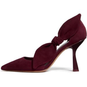 Kate Spade New York Womens Bunnie Pump(Dark Merlot Suede)