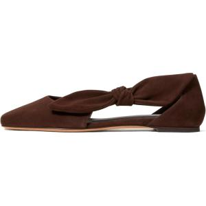 Kate Spade New York Womens Bunnie Suede Flat(Hot Fudge)