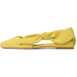 Kate Spade New York Womens Bunnie Suede Flat(Lime Slice)