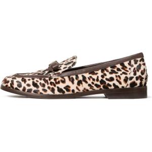 Kate Spade New York Womens Deco Bow Loafer(Leopard Haircalf)