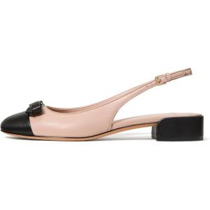 Kate Spade New York Women’s Deco Bow Smooth Leather Slingback Pump(Pale Vellum)