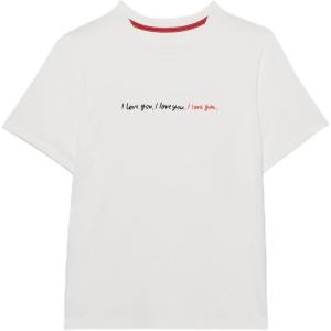 Kate Spade New York Womens I Love You Tee(Fresh White)