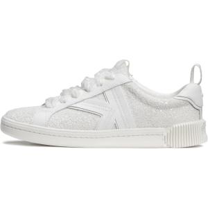 Kate Spade New York Women’s K as in Kate Signature Court Sneakers(True White Chunky Glitter)