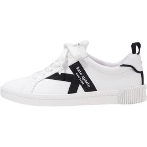 Kate Spade New York Women’s K as in Kate Signature Court Sneakers(True White/Black)