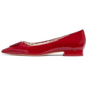 Kate Spade New York Womens Lover Flat(Dark Scarlet)