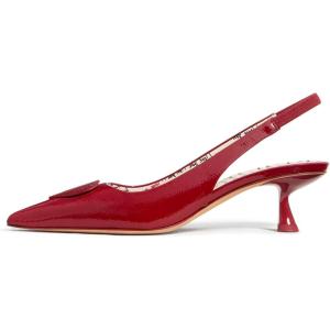 Kate Spade New York Womens Lover Kitten Heel(Dark Scarlet)
