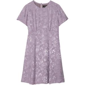 Kate Spade New York Womens Mini Dress(Fluid Jacquard Empire Waisted Market Purple)