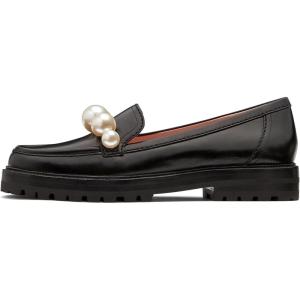 Kate Spade New York Womens Posh Pearl Loafer(Black)