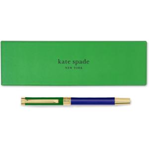 kate spade new york Black Ink Ballpoint Pen with Reusable Gift Box, Professional Office Pen for Women Accepts Standard Refills, Colorblock