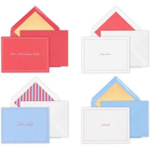 kate spade new york Blank Assorted Notecard Set, Stationery Set with 16 Cards and Envelopes, All Occasion Notecards (Hey There)