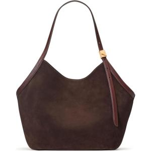 kate spade new york Deco Fine Grain Leather Tulip Tote(Hot Fudge Suede)