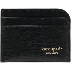 kate spade new york Devin Pebbled Leather Card Holder(Black)