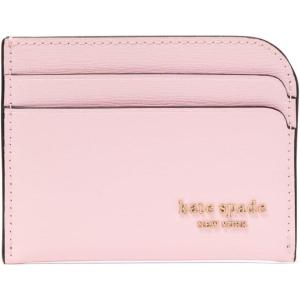 kate spade new york Devin Pebbled Leather Card Holder(Pastry Pink)