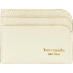 kate spade new york Devin Pebbled Leather Card Holder(Sweet Cream)