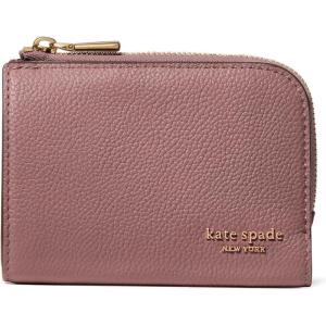 kate spade new york Devin Pebbled Leather Small Compact Wallet(Dusk Rose)