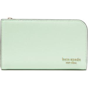 kate spade new york Devin Saffiano Leather Medium Bifold Wallet(Pistachio Ice)