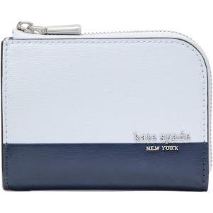 kate spade new york Devin Saffiano Leather Zip Card Case(Colorblocked Pale Sapphirine Multi)