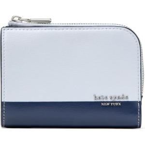 kate spade new york Devin Small Compact Wallet(Colorblocked Pale Sapphirine Multi)