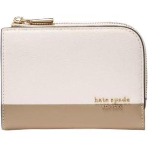 kate spade new york Devin Small Compact Wallet(Colorblocked Timeless Taupe Multi)