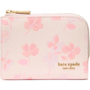kate spade new york Devin Small Compact Wallet(Spring Pansies Blush Cloud Multi)