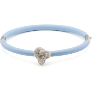 kate spade new york Double Knot Pave Hinged Bangle(Blue/Silver)