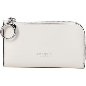 kate spade new york Halo Fine Grain Leather Small Slim Bifold(Cream)
