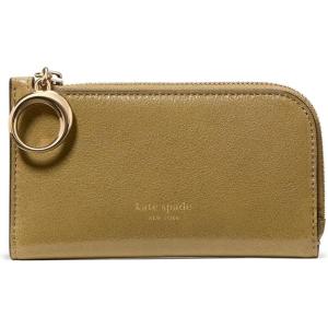 kate spade new york Halo Fine Grain Leather Small Slim Bifold(Glazed Dried Thyme)