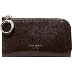 kate spade new york Halo Fine Grain Leather Small Slim Bifold(Glazed Hot Fudge)