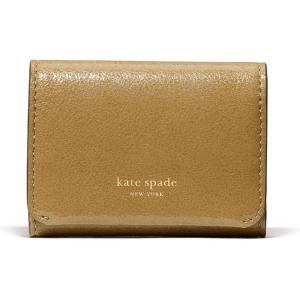 kate spade new york Halo Glazed Leather Card Case Trifold Wallet(Dried Thyme)