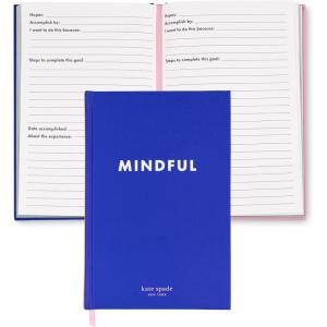 kate spade new york Hardcover Bucket List Journal with 150 Pages, Bookmark, Pocket and Prompts, Travel Journal for Women, Mindful