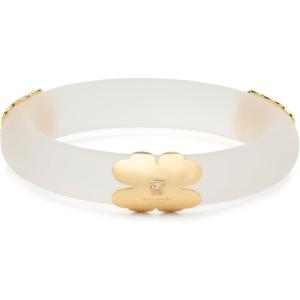 kate spade new york Heritage Bloom Hinged Bangle(Clear/Gold)