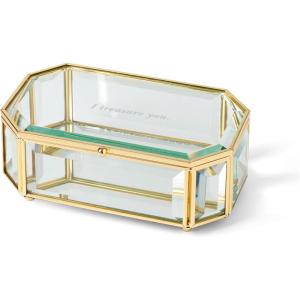 kate spade new york I Treasure You Pink Jewelry Box(Clear)