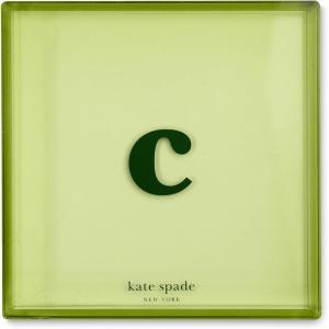 kate spade new york Initial Decorative Initial Tray, Personalized Acrylic Vanity Letter Tray, Just Mine (K)(C)