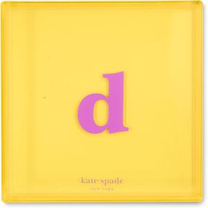 kate spade new york Initial Decorative Initial Tray, Personalized Acrylic Vanity Letter Tray, Just Mine (K)(D)
