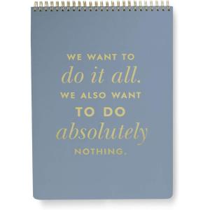kate spade new york Large College Ruled Notebook, Top Spiral Notebook with 160 Pages, 11.75″ x 8.5″ Writing Pad, Paint by Numbers(Do It All (blue))