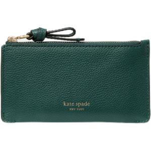 kate spade new york Loop Pebbled Leather Ew Zip Card Case(Midnight Pine)