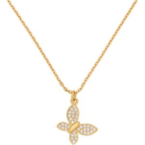 kate spade new york Lucky Charm Necklace(Clear/Gold Butterfly)