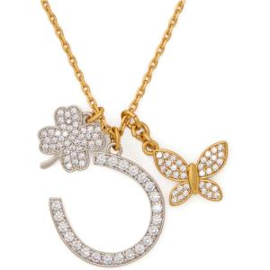 kate spade new york Lucky Charm Necklace(Neutral Multicolor Lucky Charm)