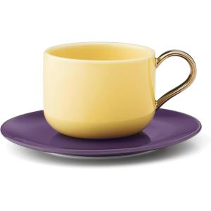 kate spade new york Make It Pop 8-Piece Cup & Saucer Set, MultiColor(Cup & Saucer  Yellow)
