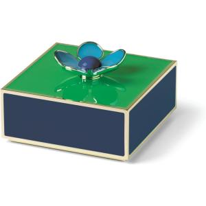 kate spade new york Make It Pop Large Floral Box, Black(Green/Navy)